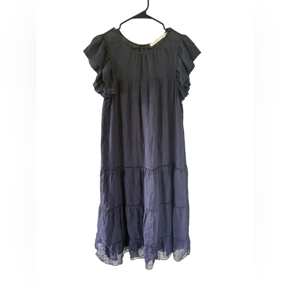 Marie Oliver Surie Tiered Flutter-Sleeve Maxi Dress - Picture 2 of 8